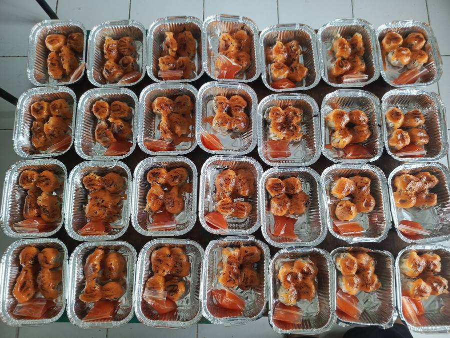 Dimsum mentai dalam kemasan siap antar