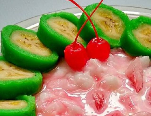 Es pisang ijo
